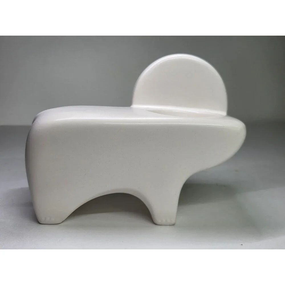 Jonathan Adler for PartyLite Ceramic Lion Votive Candle Holder White 5